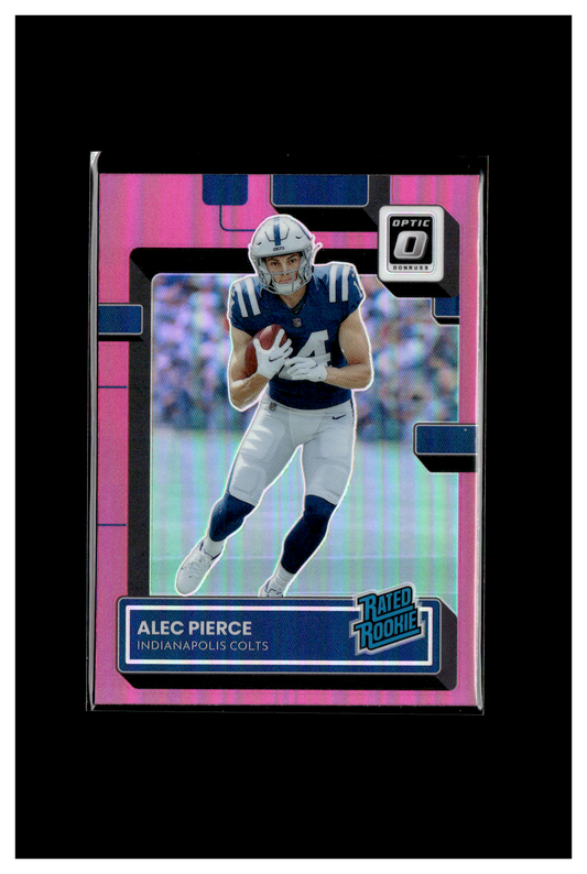 2022 Alec Pierce Donruss Optic Rated Rookie Pink Prizm RC #221 Colts