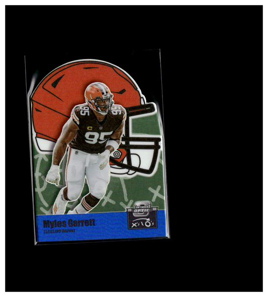 Myles Garrett 2022 Contenders Optic X's & O's Blue Prizm Browns 86/99