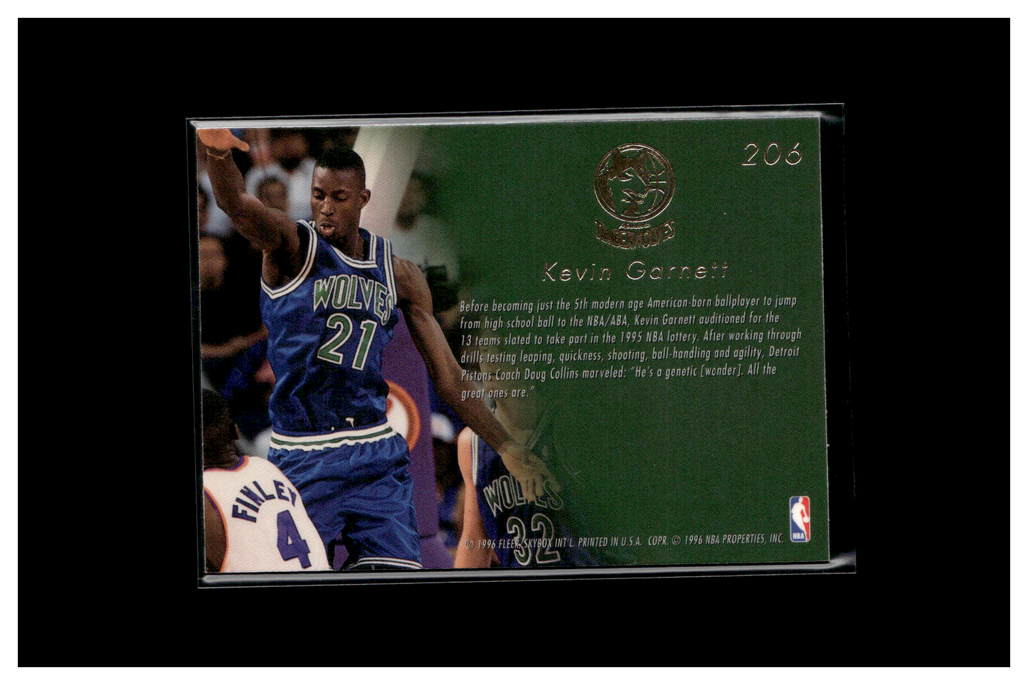 1996 Kevin Garnett Flair RC 206