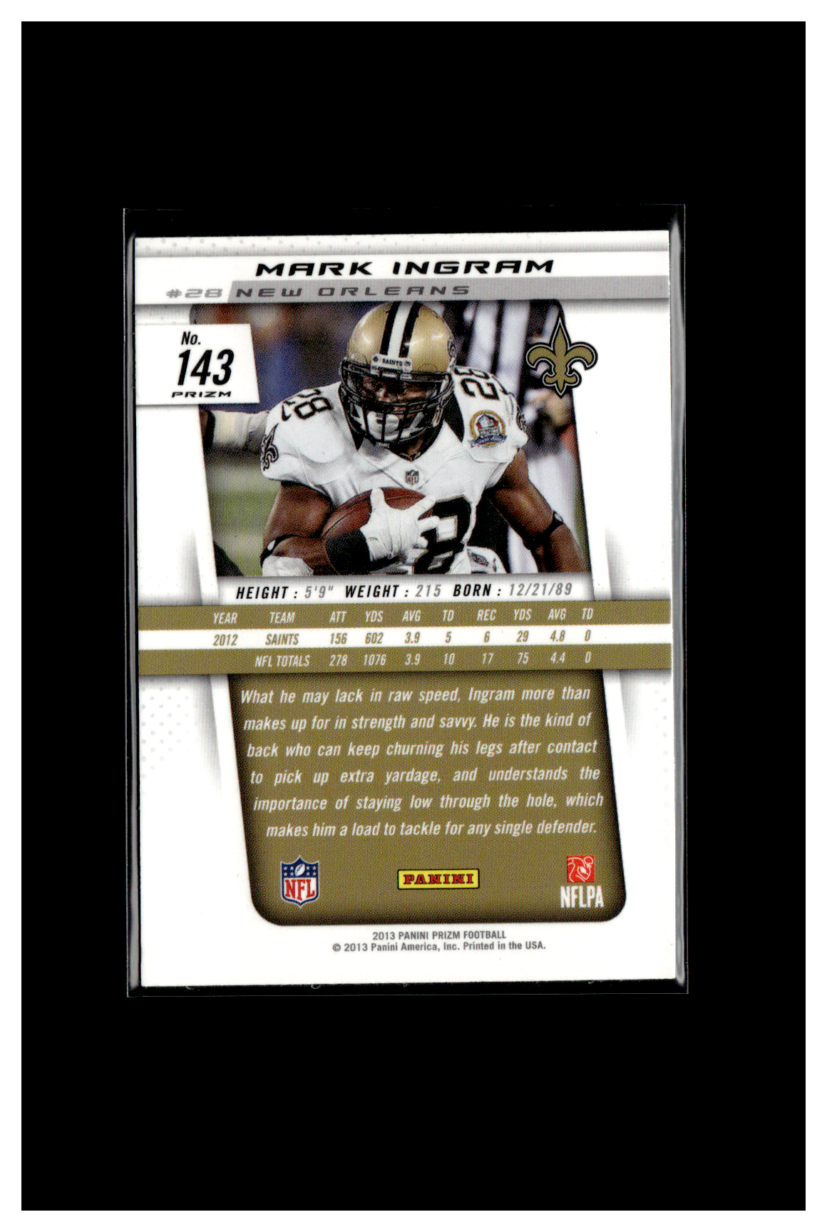 2013 Mark Ingram Prizm 143 Blue Pulsar