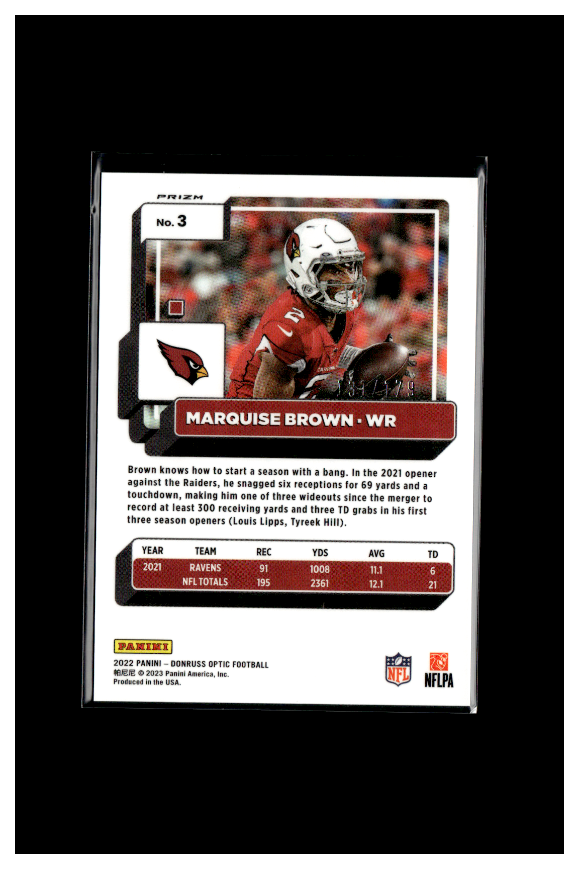 2022 Marquise Brown Optic Blue 131/179