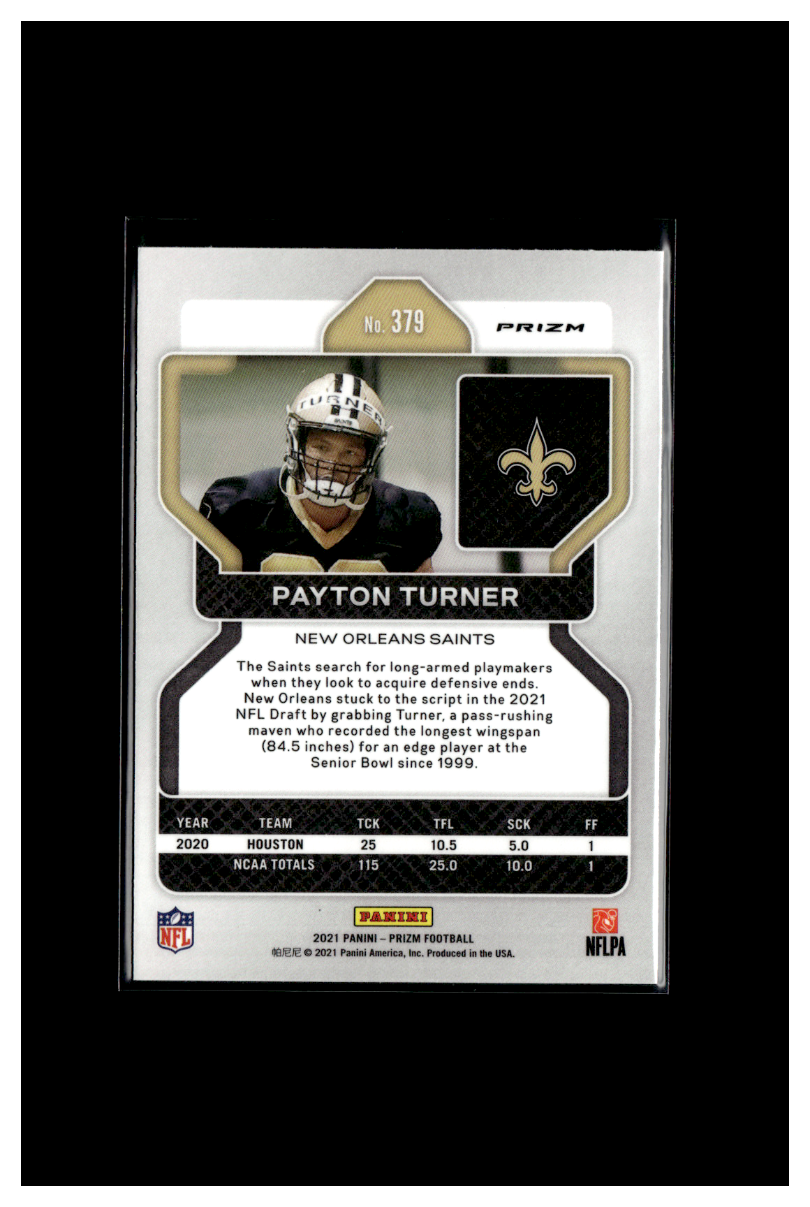 Payton Turner Prizm Silver RC