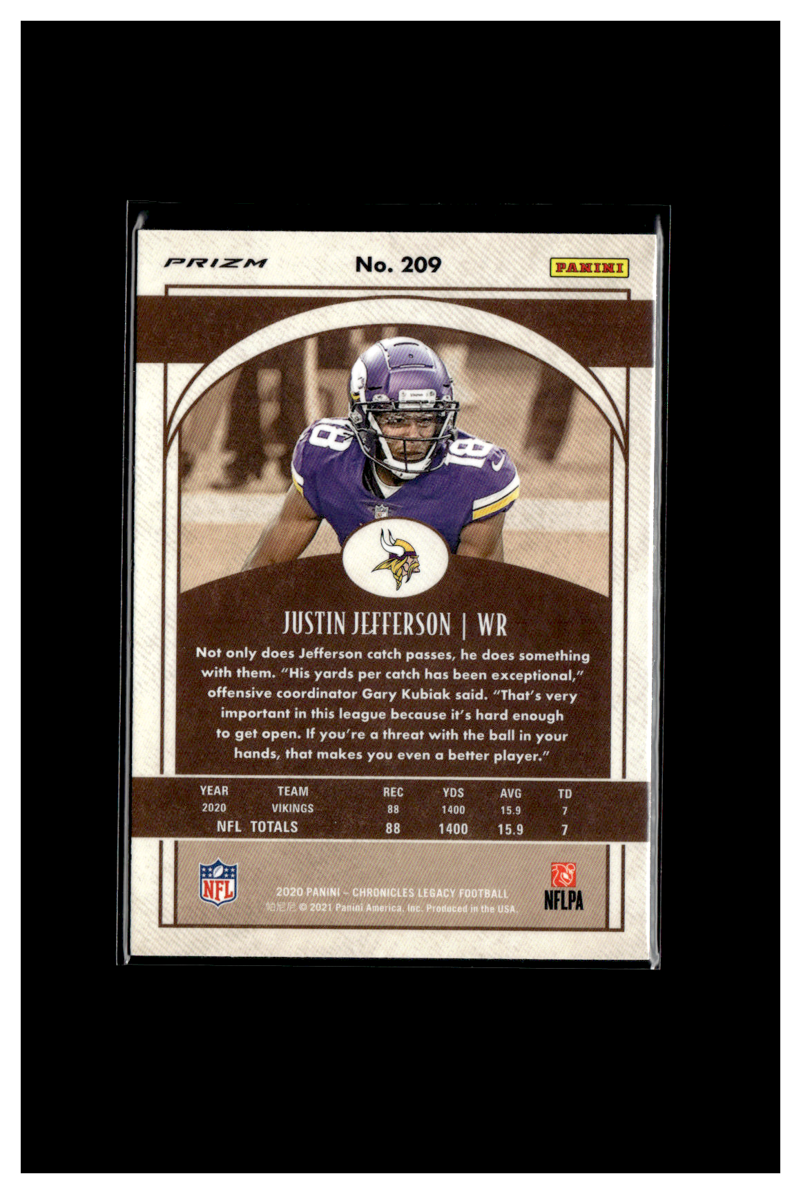 Justin Jefferson Legacy Rookie Silver 209