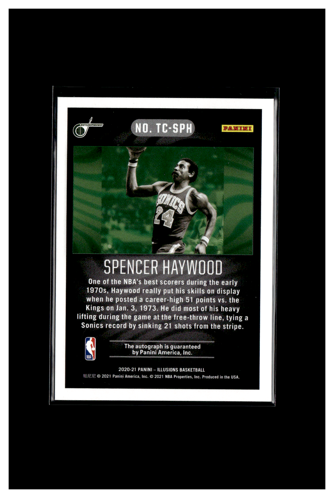 Spencer Haywood Trophy Collection Auto 09/10 (700 Points)