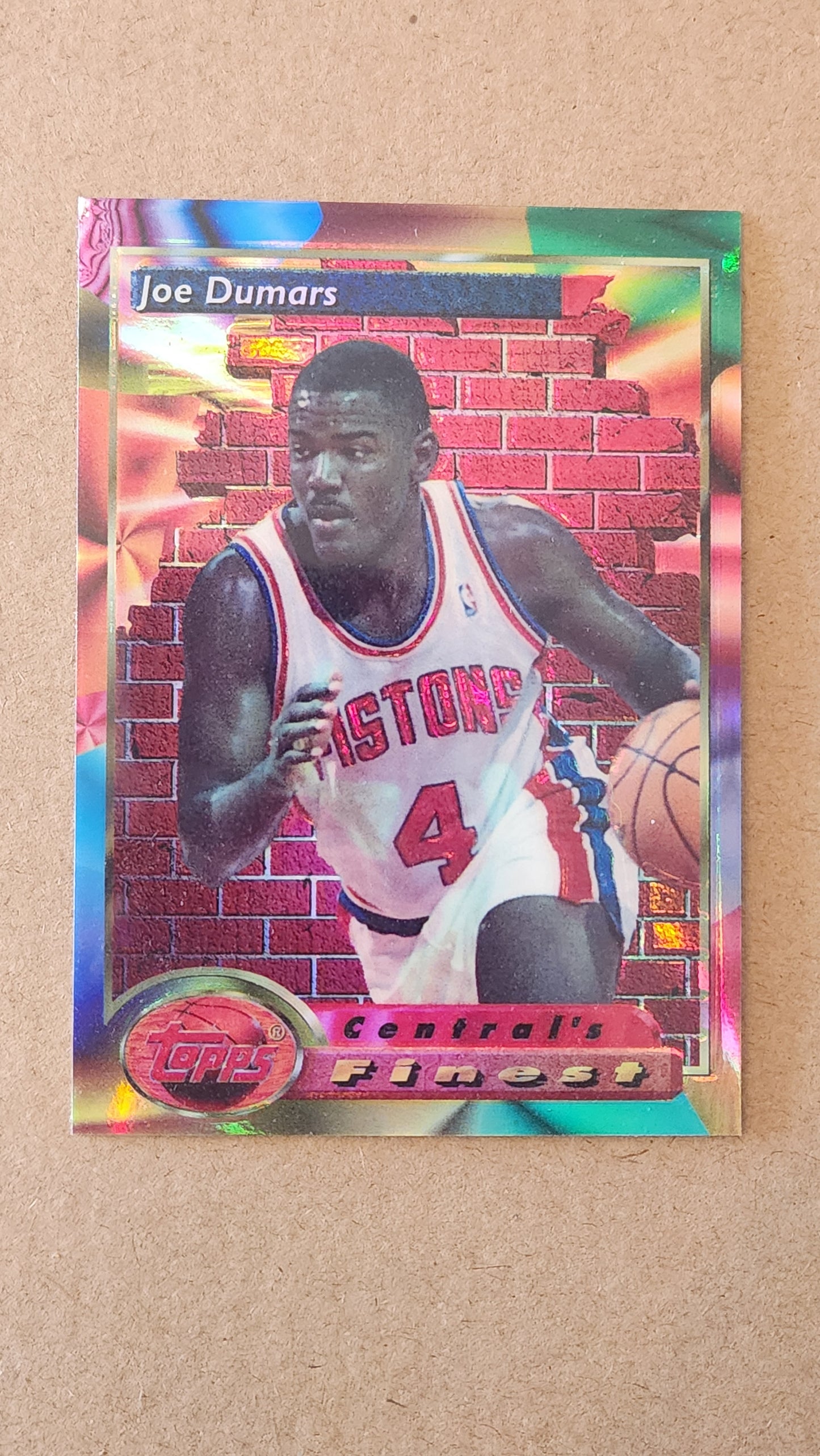 1993 Joe Dumars Topps Finest Refractor