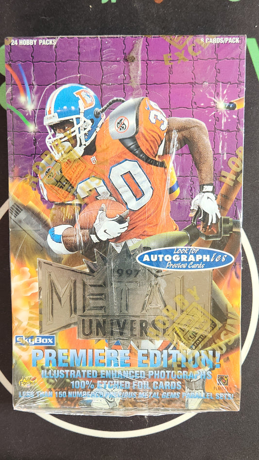 1997 Skybox Metal Universe Football Hobby Box