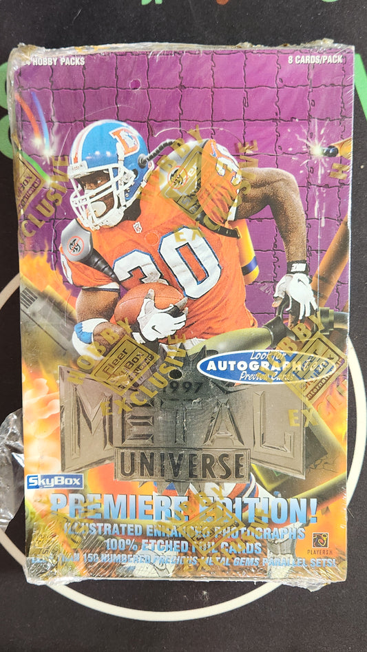 1997 Skybox Metal Universe Football Hobby Box (Red Dot)