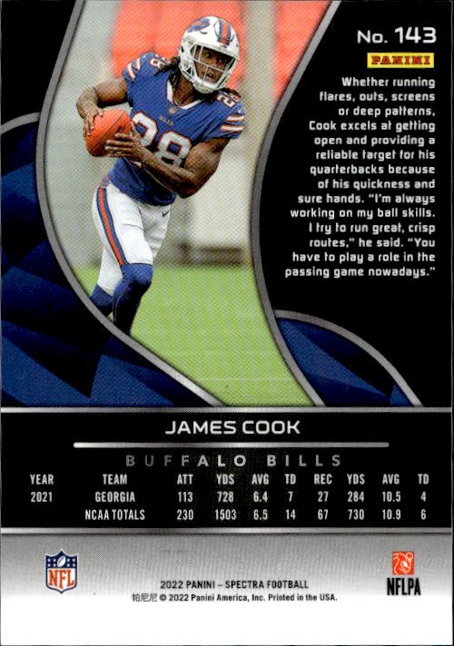 James Cook Spectra No. 143 Rookie