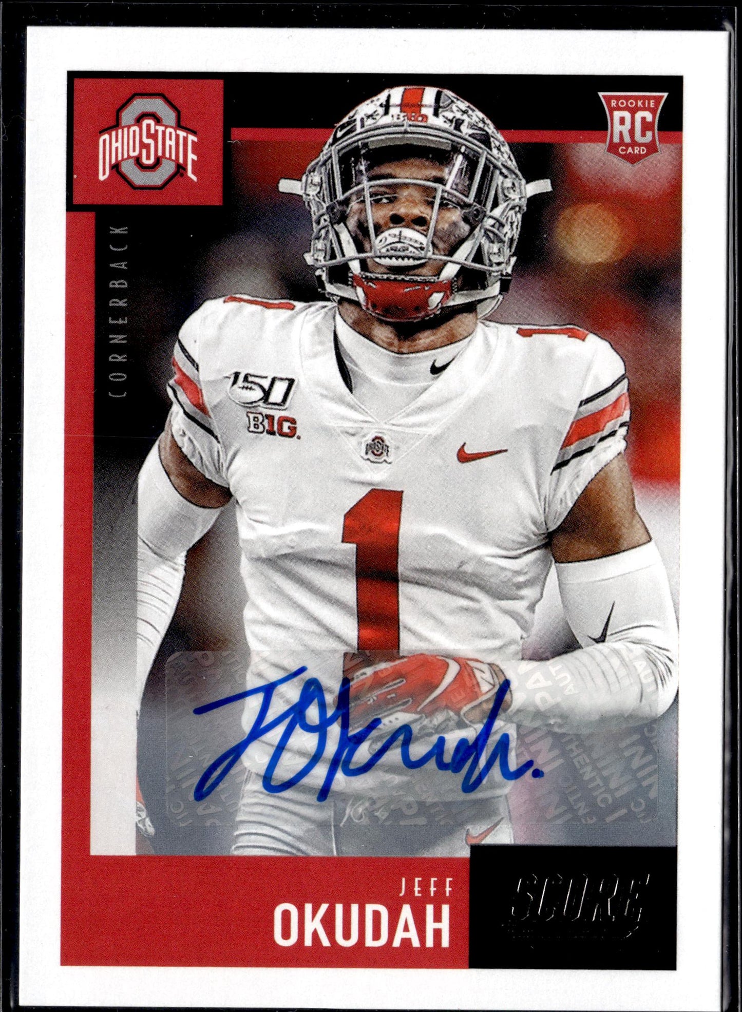 2020 Score #333 Jeff Okudah Signatures