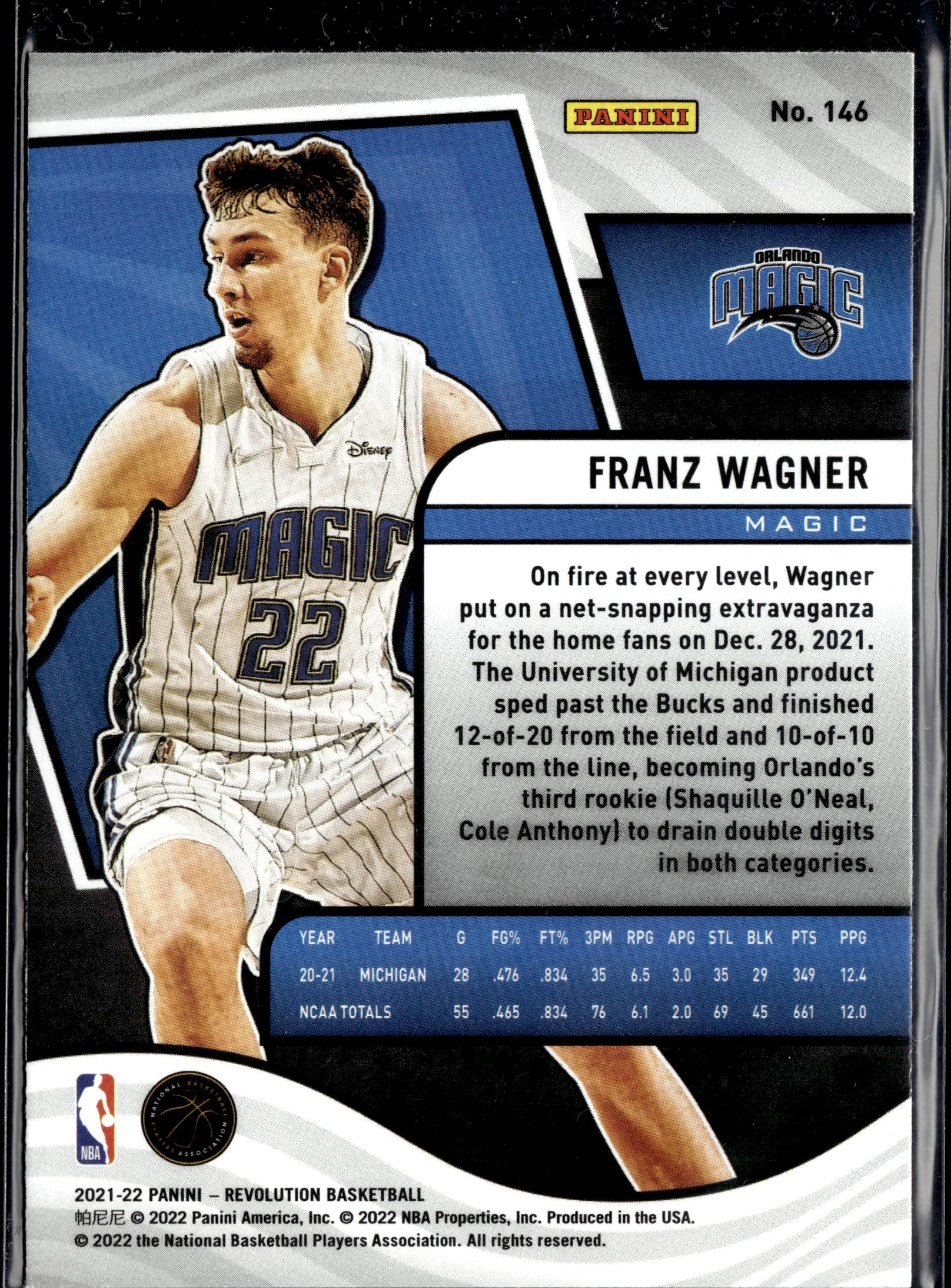 2021-22 Panini Revolution #146 Franz Wagner