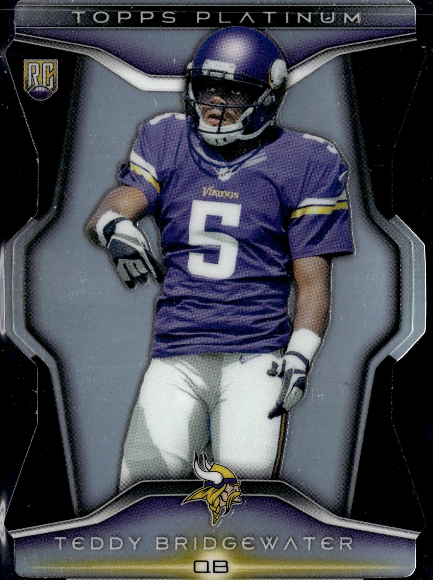 2014 Topps Platinum #PDC-TB Teddy Bridgewater Rookie Die Cut