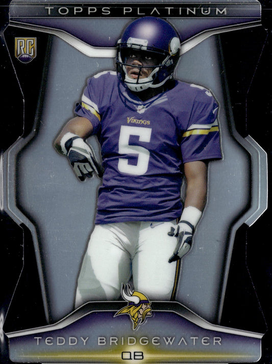 2014 Topps Platinum #PDC-TB Teddy Bridgewater Rookie Die Cut