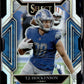 2021 Panini Select #213 T.J. Hockenson White Prizm Die Cut #/99