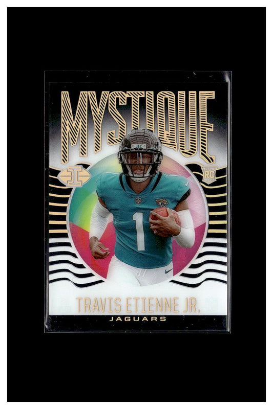 2021 Panini Illusions #MY-14 Travis Etienne Jr. Mystique Black #/50