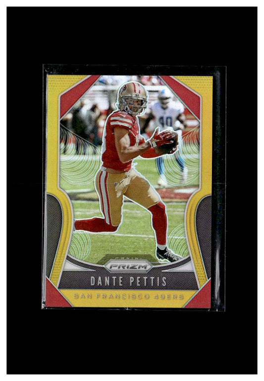 2019 Panini Prizm #250 Dante Pettis Gold #/10