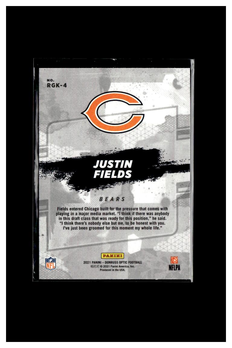 2021 Donruss #RGK-JFI Justin Fields Rookie Gridiron Kings