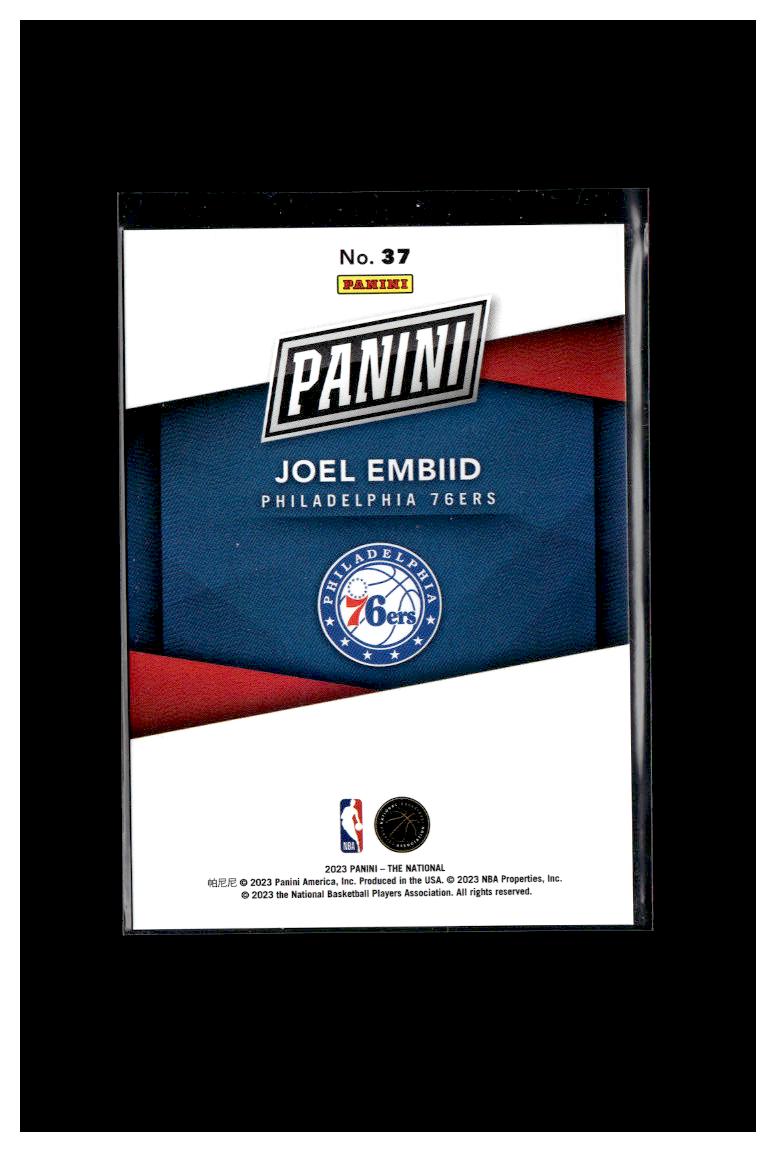 2020-21 Panini Player of the Day #37 Joel Embiid Tango #/99