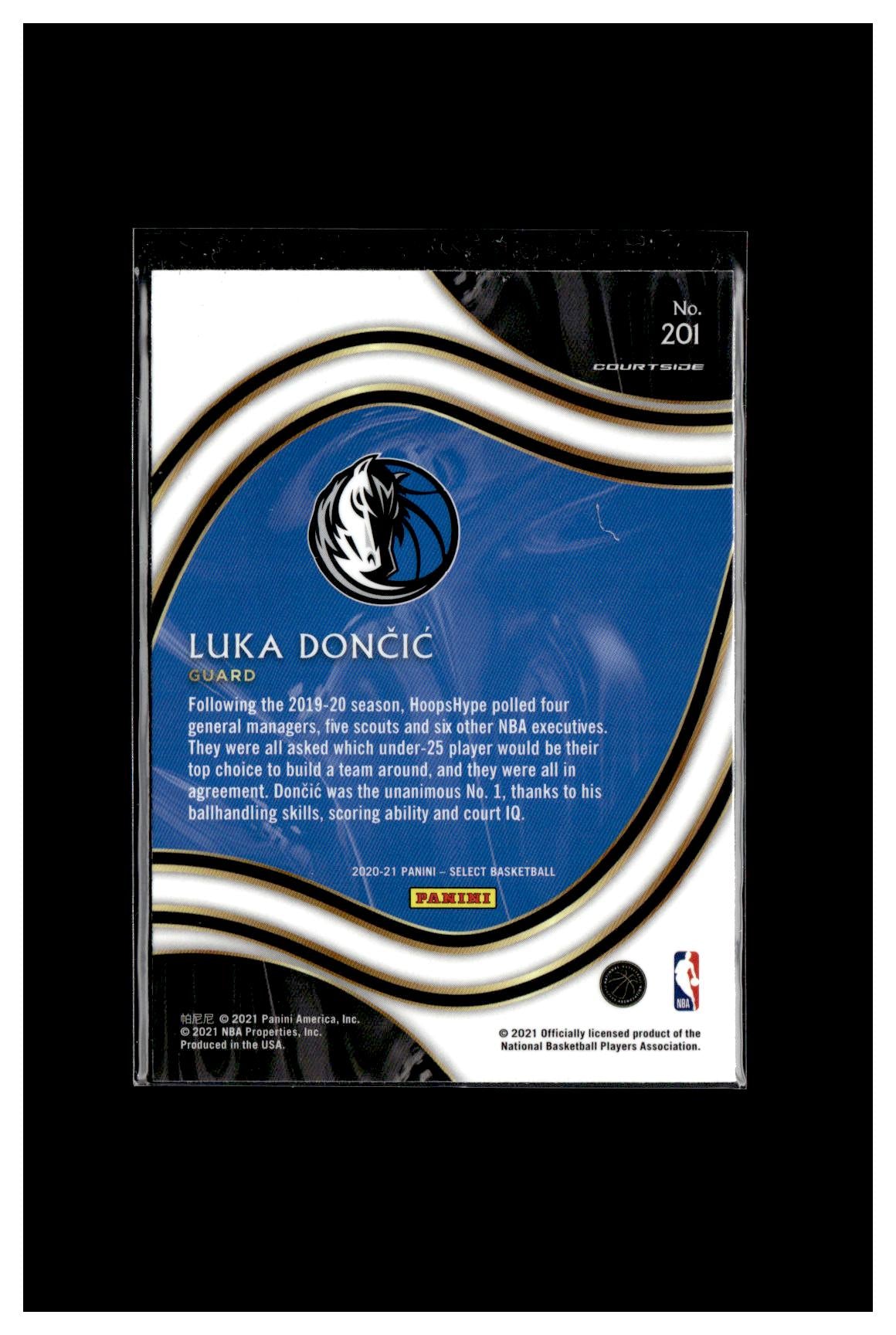 2020-21 Panini Select #201 Luka Doncic Blue