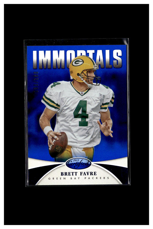 2013 Panini Certified #158 Brett Favre Mirror Blue #/100