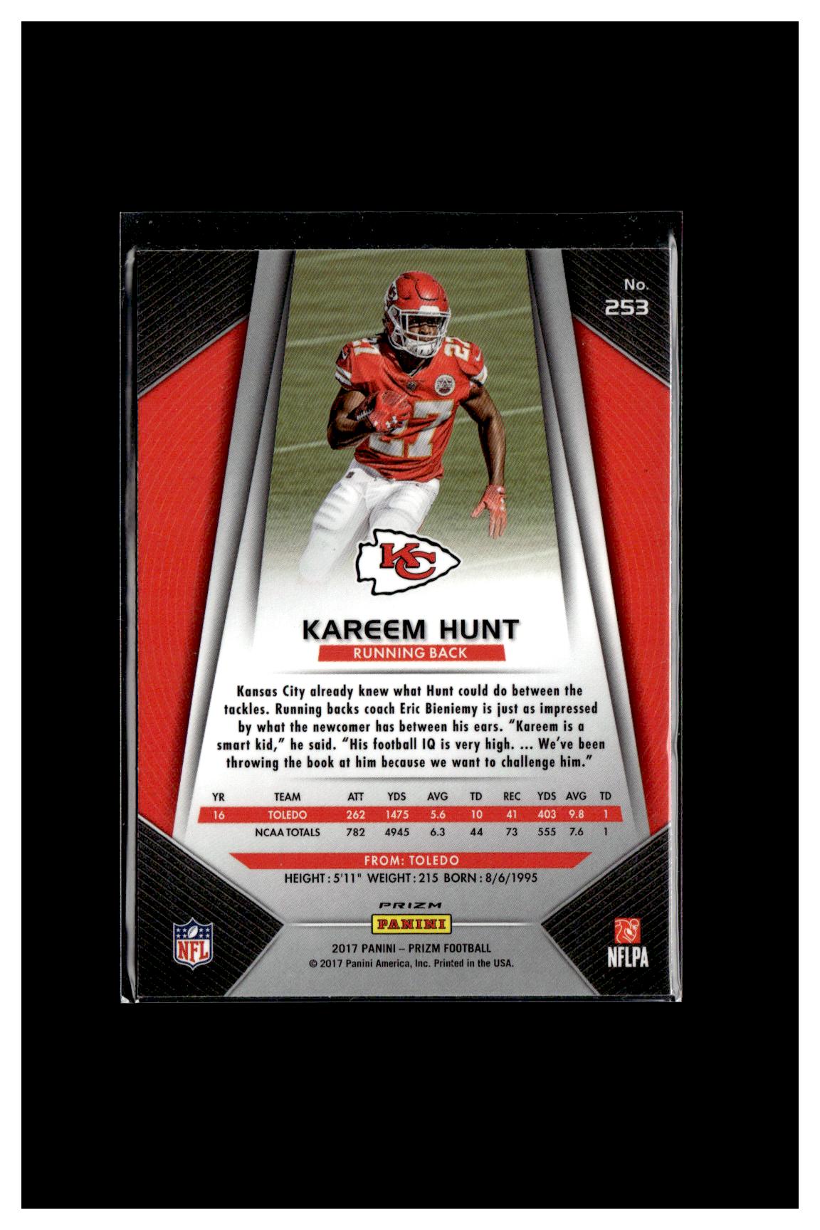 2017 Panini Prizm #253 Kareem Hunt Prizm