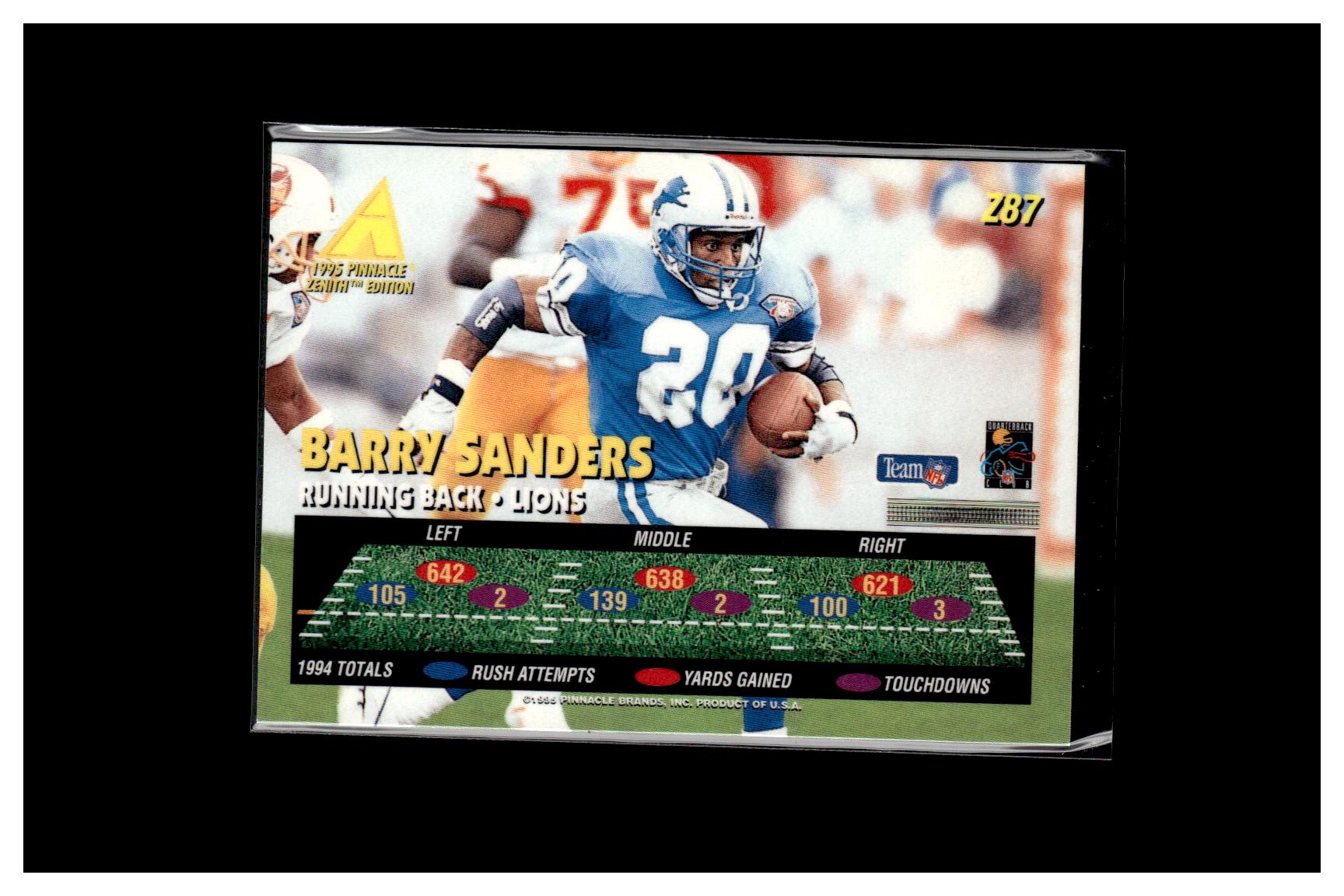 1995 Zenith #Z87 Barry Sanders