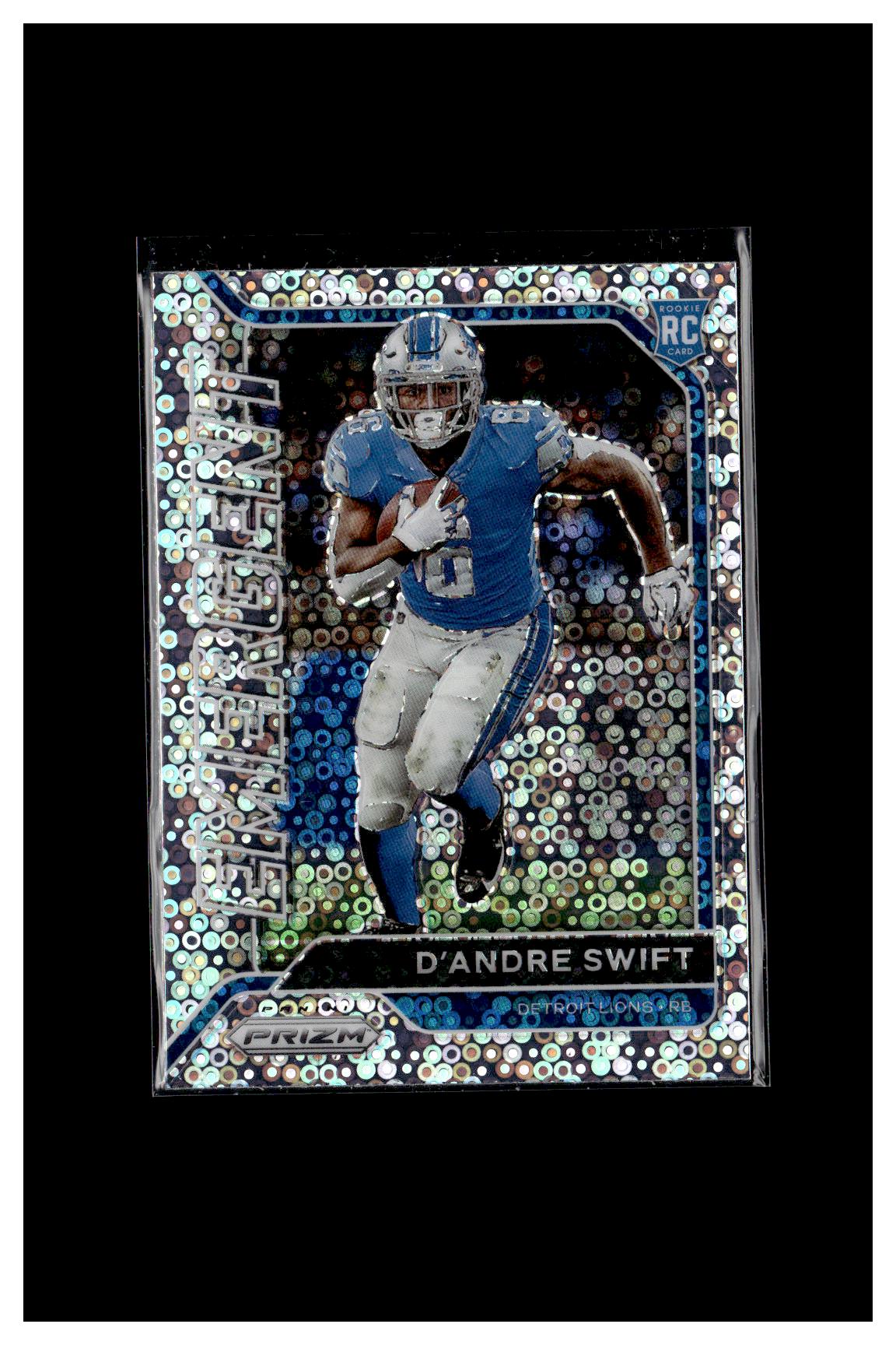 2020 Panini Prizm #18 D'Andre Swift Emergent Prizms No Huddle