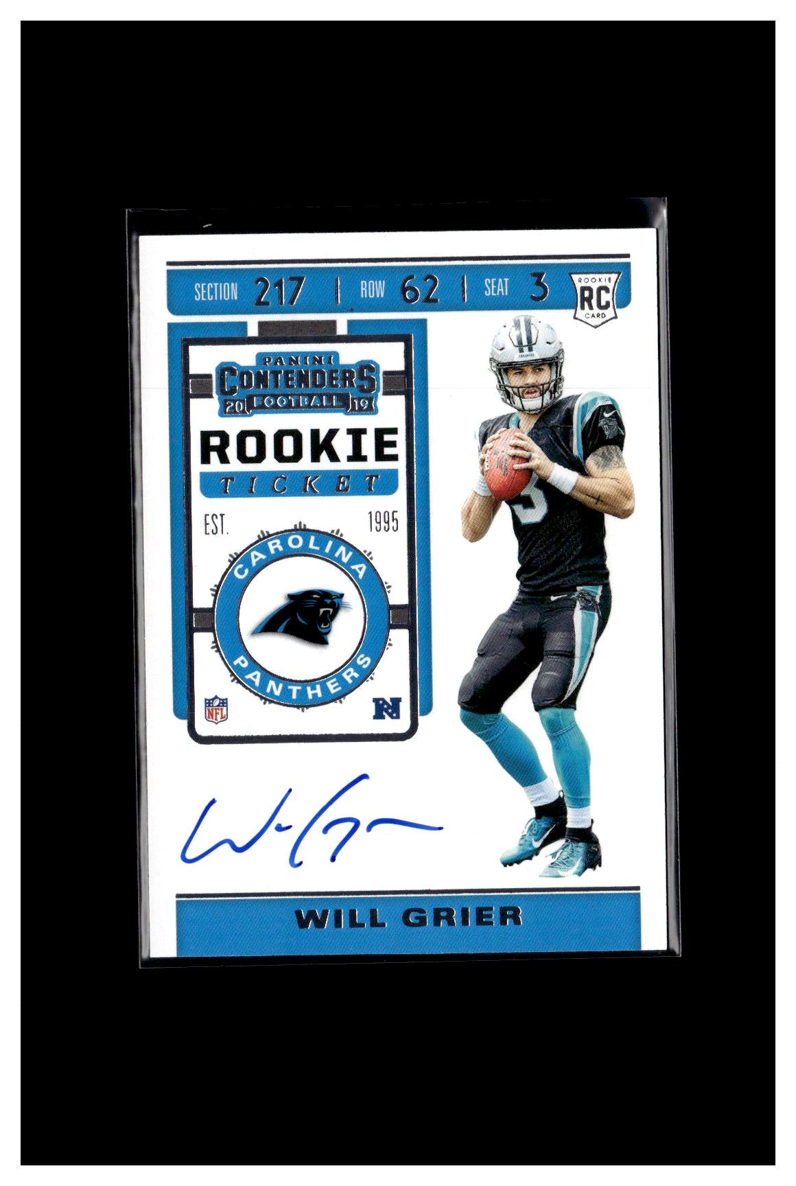 2019 Panini Contenders #105 Will Grier