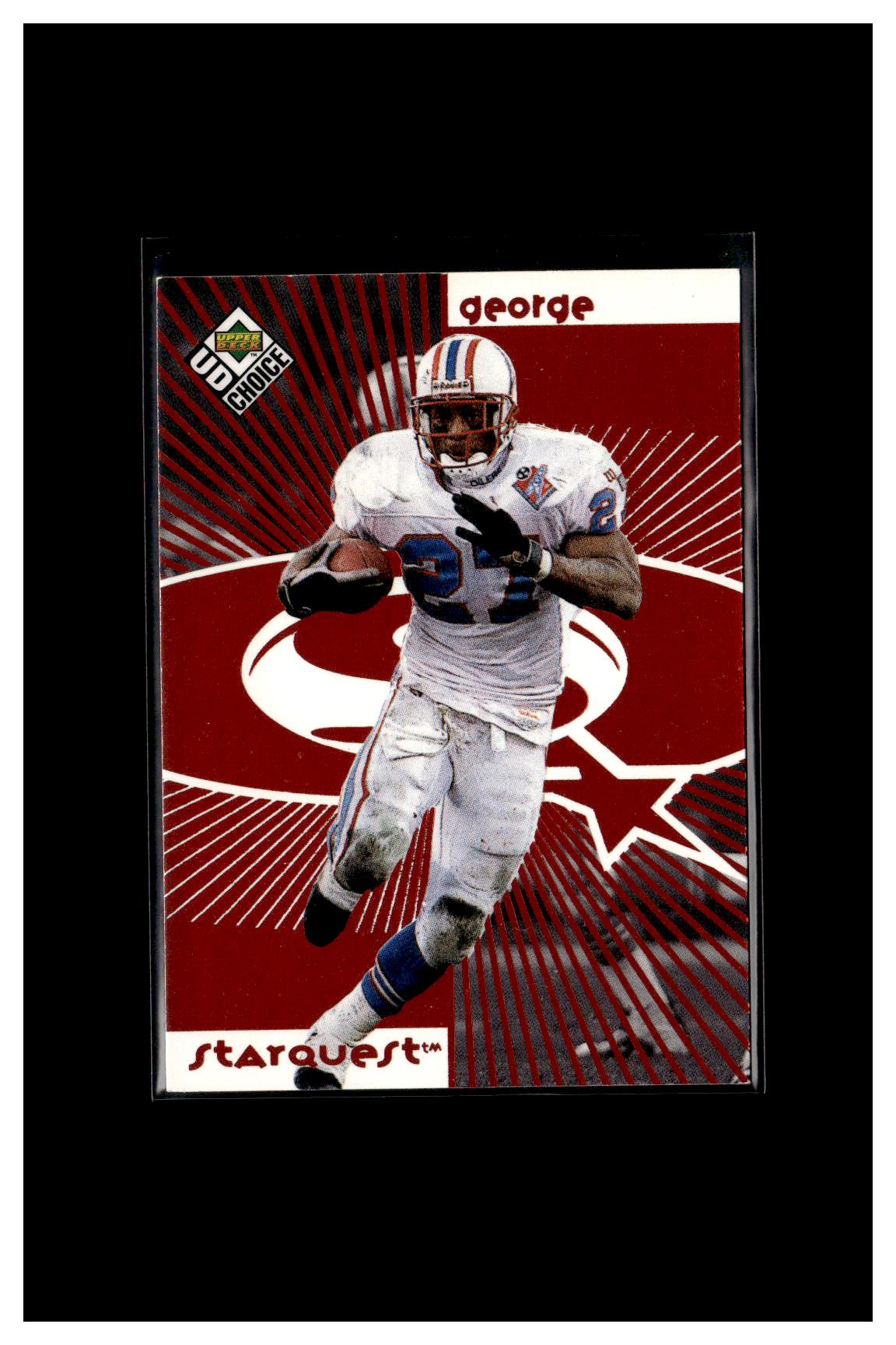 1998 UD Choice #SR27 Eddie George / Robert Holcombe StarQuest/RookQuest Red