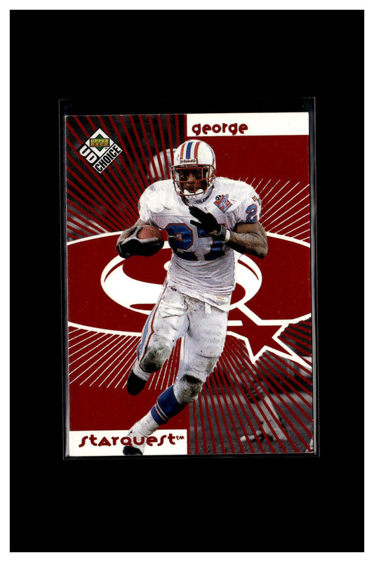 1998 UD Choice #SR27 Eddie George / Robert Holcombe StarQuest/RookQuest Red