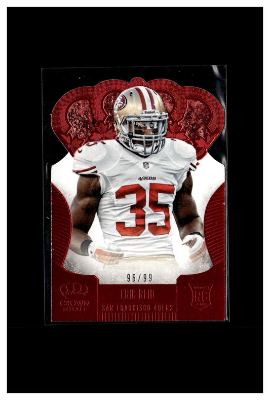 2013 Panini Crown Royale #139 Eric Reid Red (Die Cut Crown) #/99