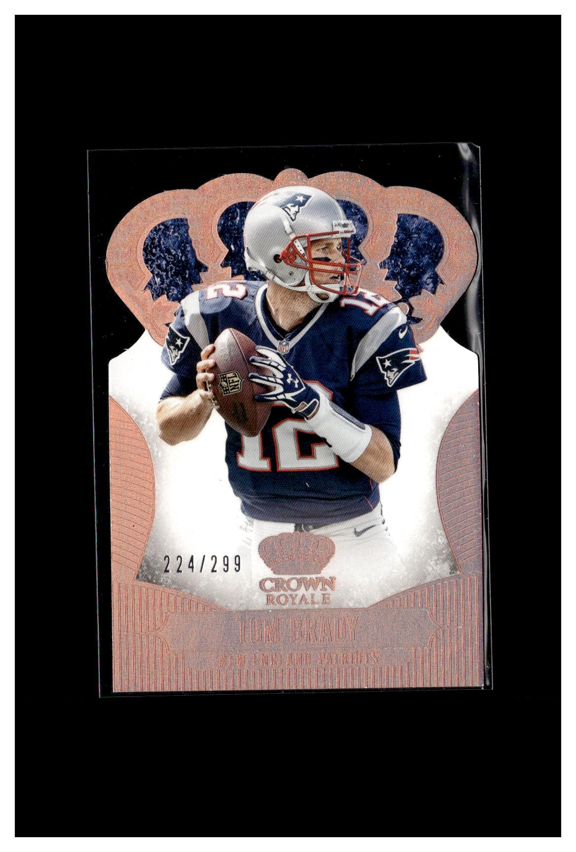 2013 Panini Crown Royale #91 Tom Brady Bronze Holo (Die Cut Crown) #/299