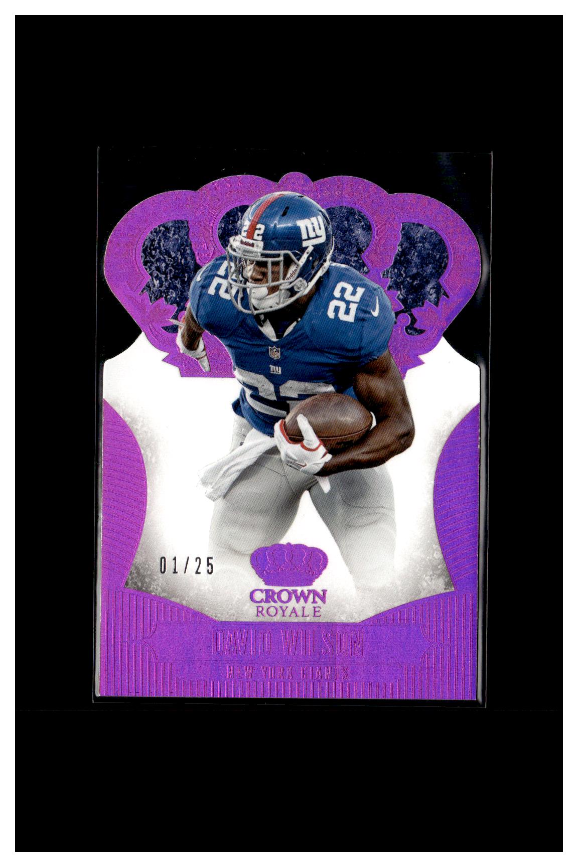 2013 Panini Crown Royale #30 David Wilson Purple Holo (Die Cut Crown) #/25