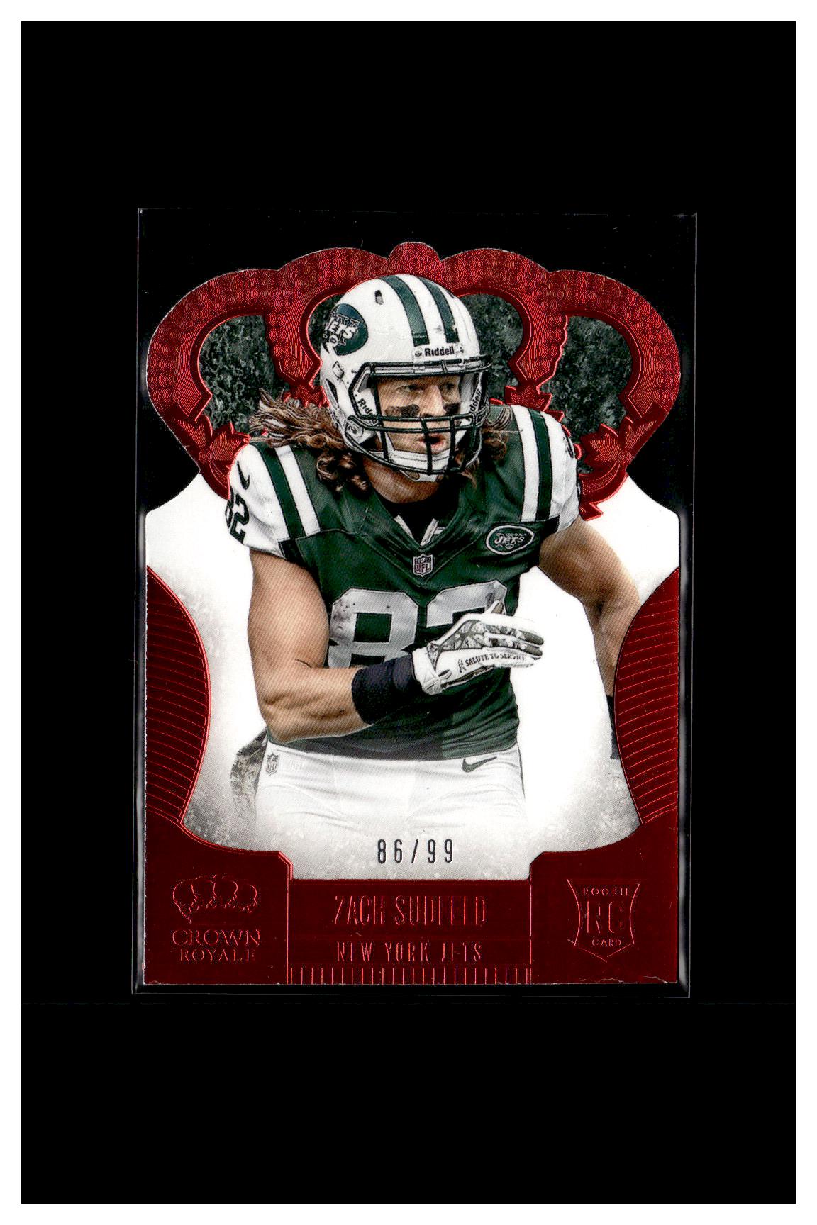 2013 Panini Crown Royale #200 Zach Sudfeld Red (Die Cut Crown) #/99