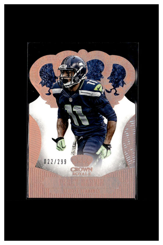 2013 Panini Crown Royale #71 Percy Harvin Bronze Holo (Die Cut Crown) #/299