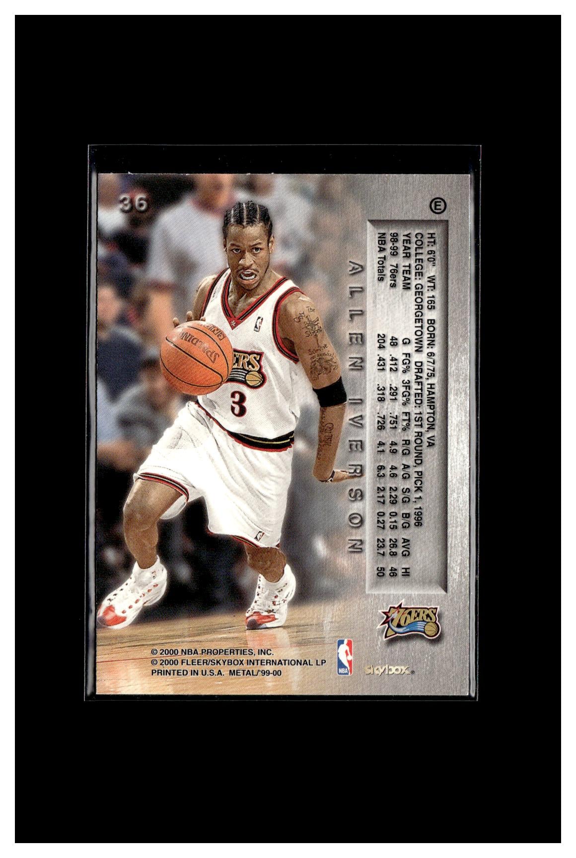 1999-00 Metal #36 Allen Iverson Emerald