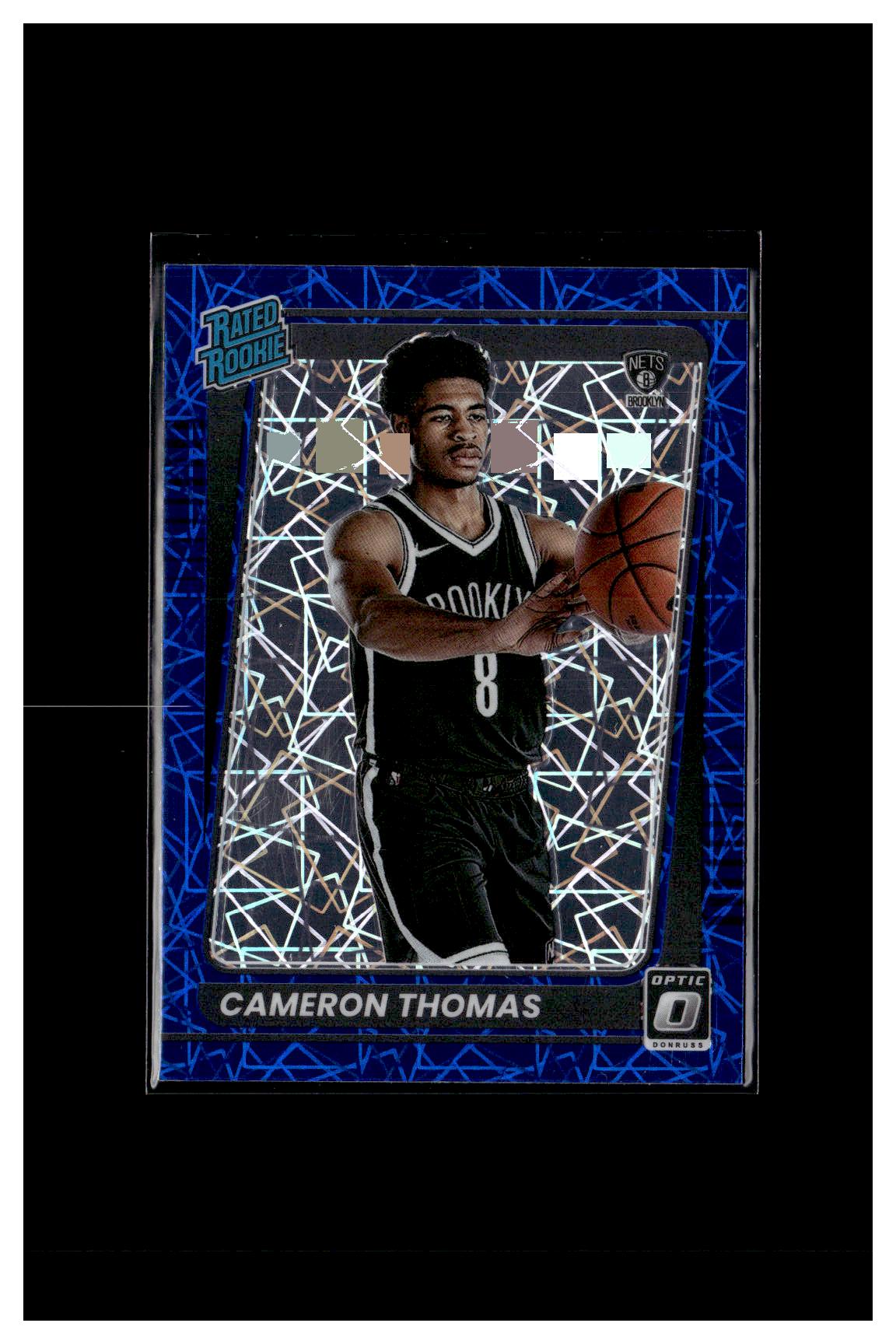 2021-22 Donruss Optic #153 Cameron Thomas Blue Velocity