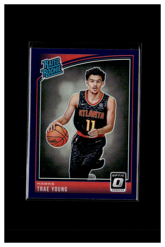 2018-19 Donruss Optic #198 Trae Young Purple