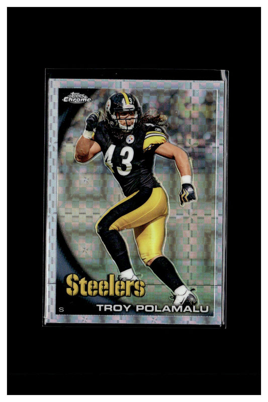 2010 Topps Chrome #C30 Troy Polamalu Refractors