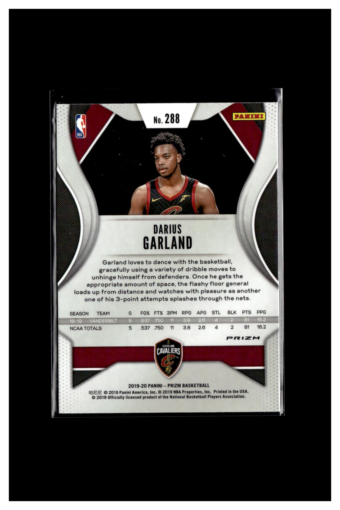 2019-20 Panini Prizm #288 Darius Garland Prizms Silver