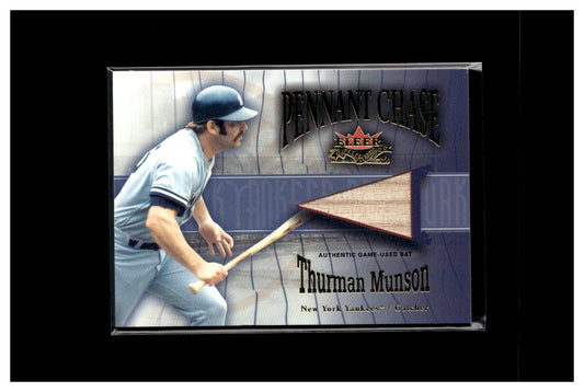 2002 Fleer Fall Classic #NNO Thurman Munson Pennant Chase Game Used