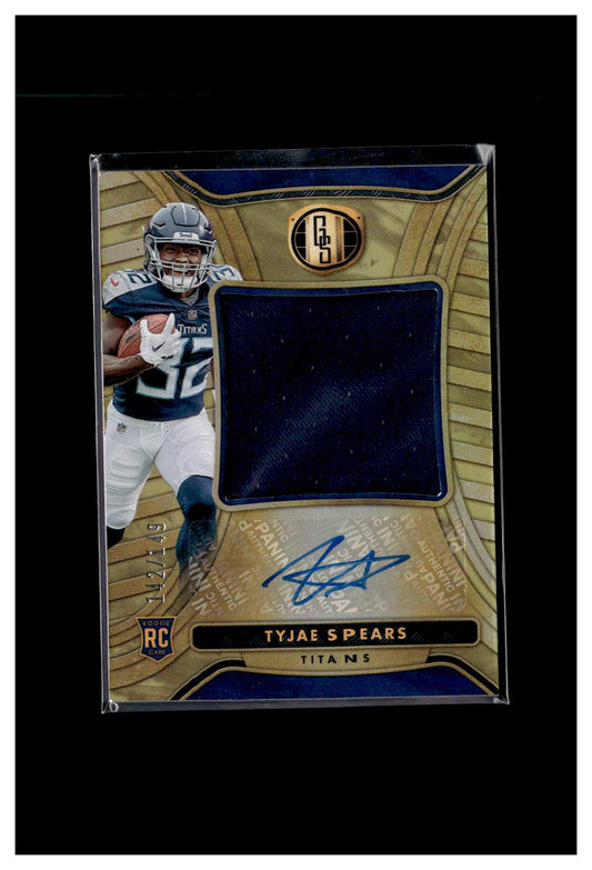 2023 Panini Gold Standard #RAJ-37 Tyjae Spears Rookie Jersey Autographs Jumbo #/149