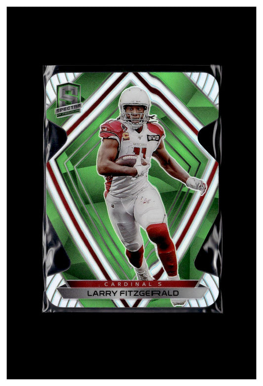 2020 Panini Spectra #34 Larry Fitzgerald Neon Green #/35