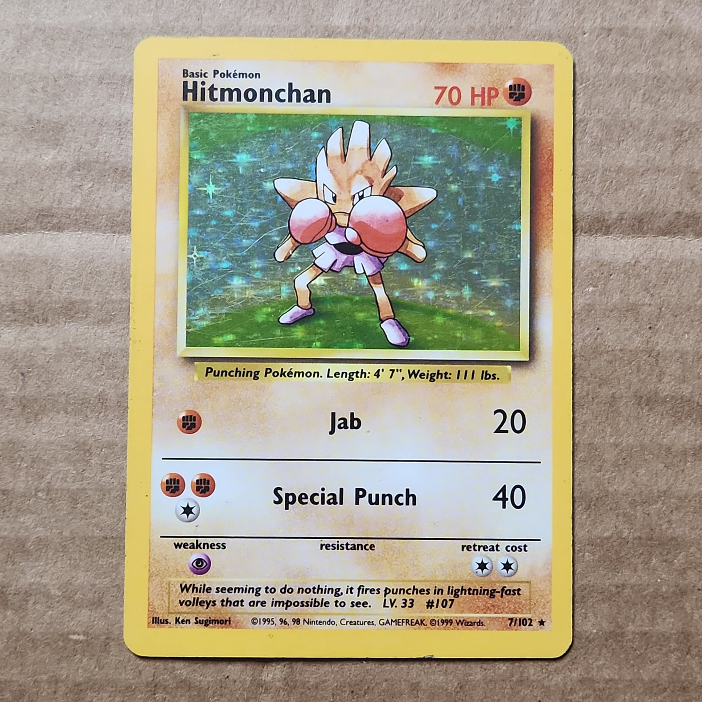 1999 Hitmonchan Holo Base set