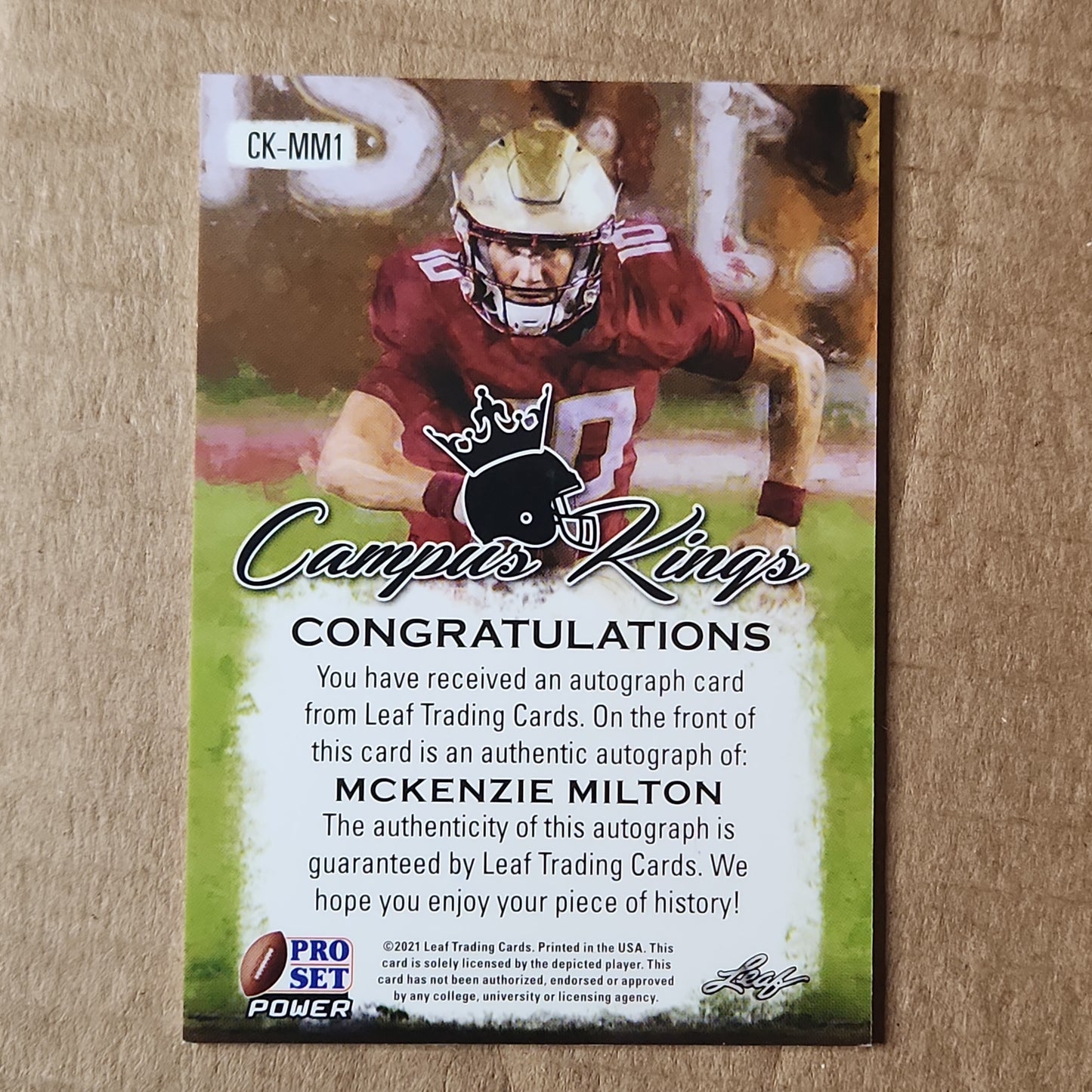 Mckenzie Milton Campus Kings Auto RC 1/99