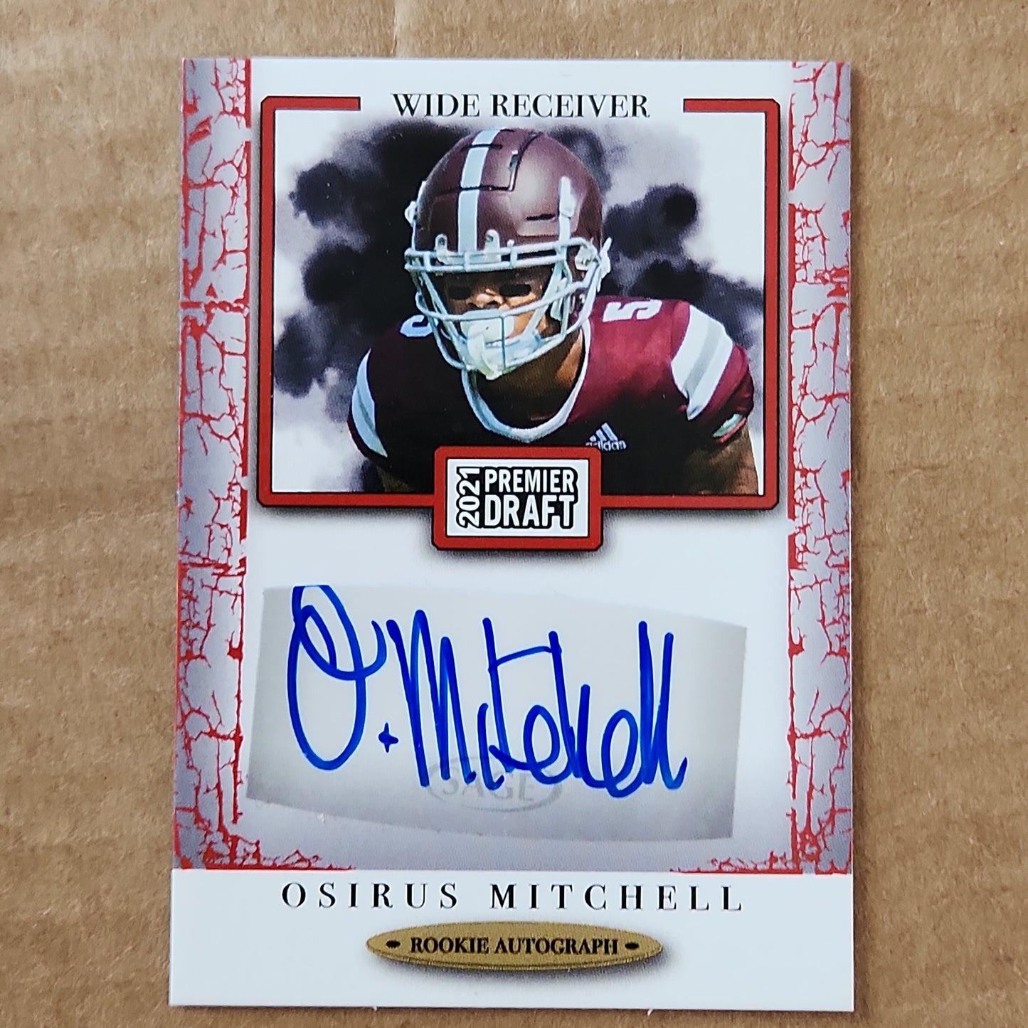 Osirus Mitchell Premier Draft Auto Red paralell