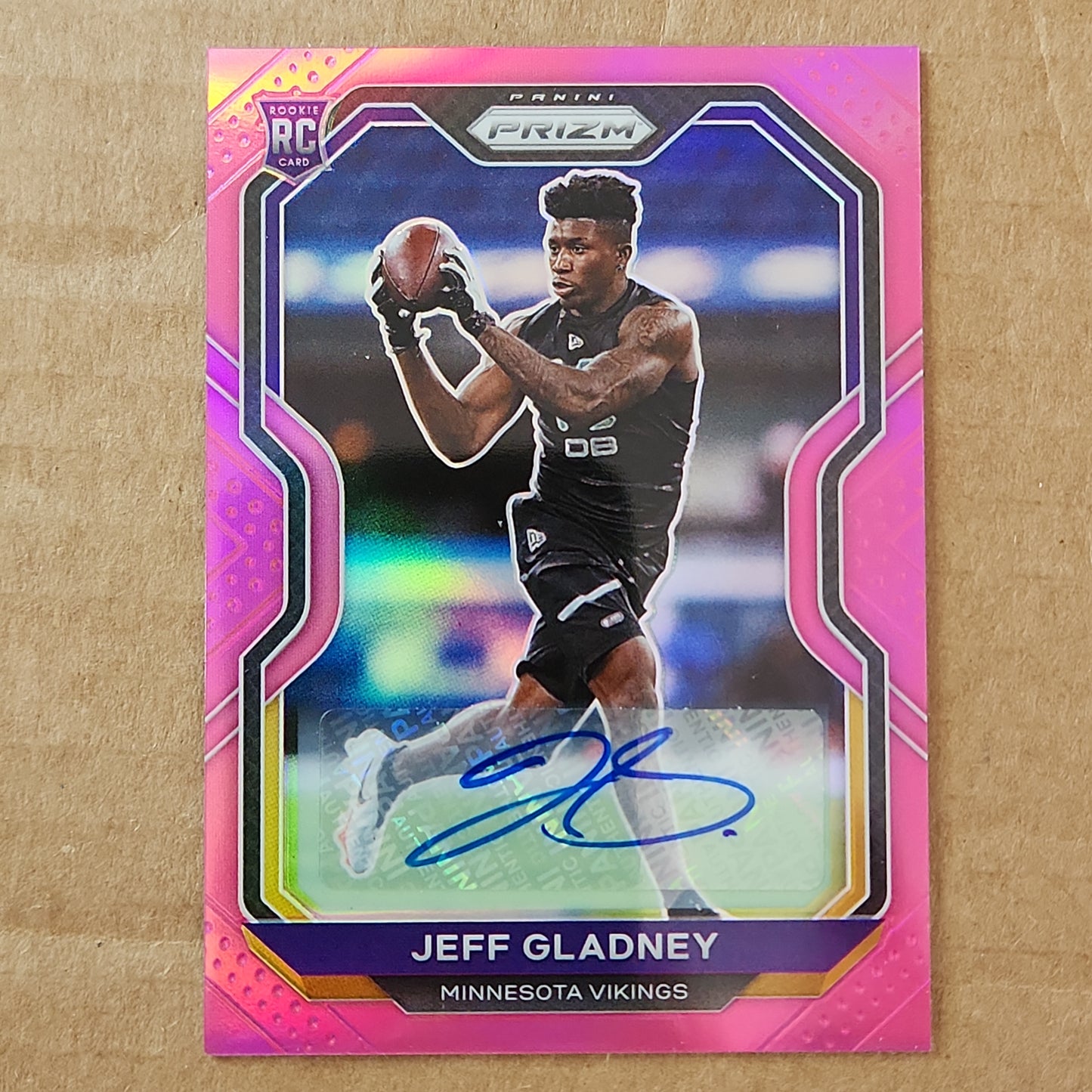 Jeff Gladney Prizm Auto Pink RC