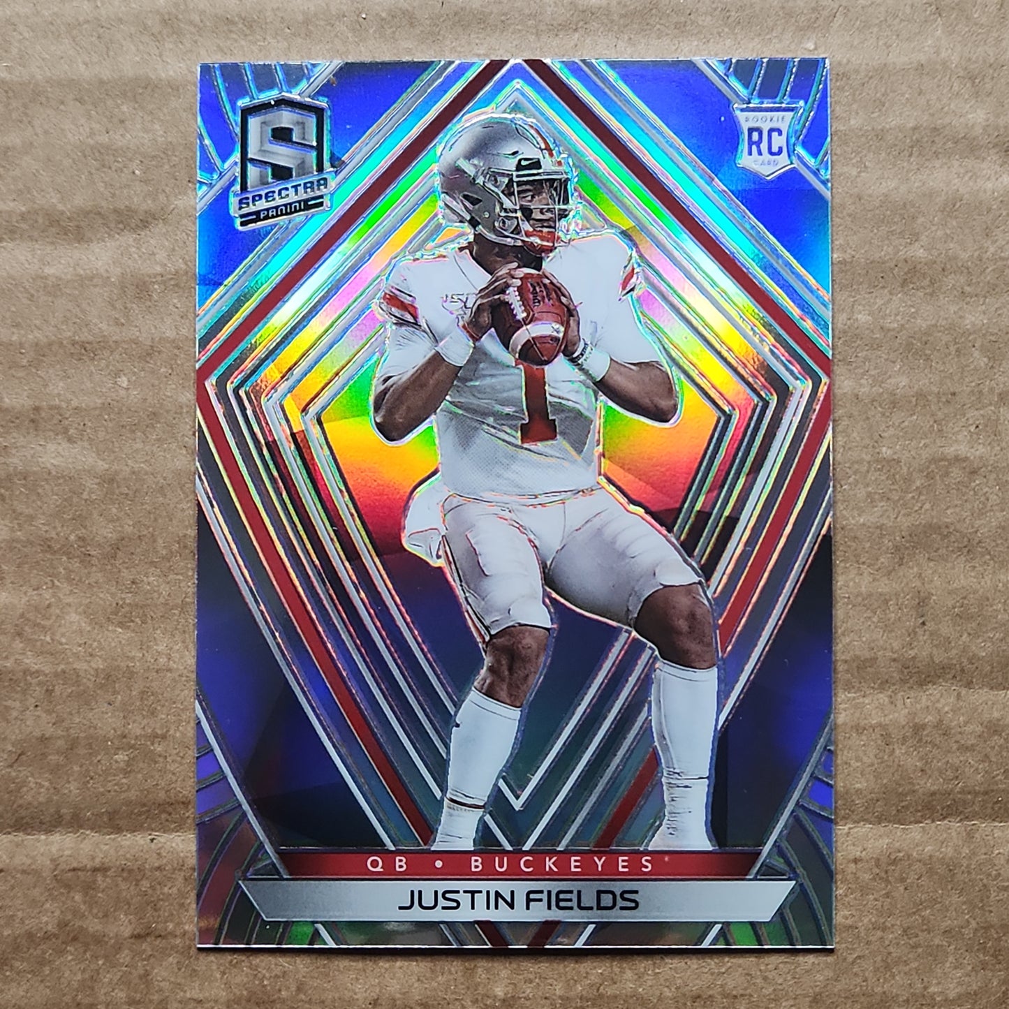 Justin Fields Spectra Silver Rc