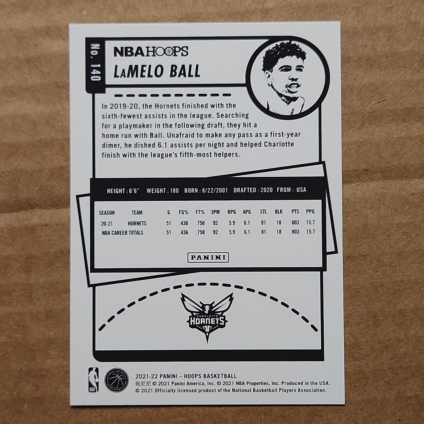 Lamelo Ball Nba Hoops no.140