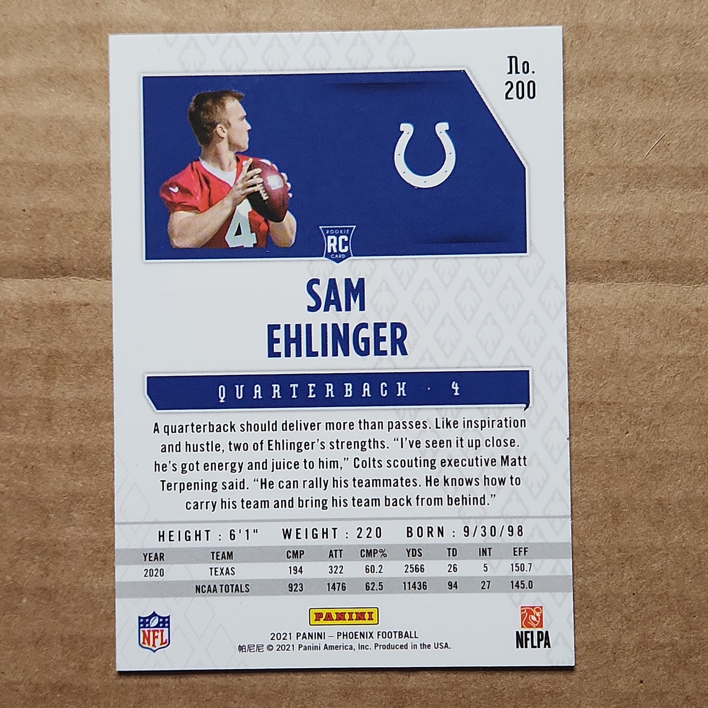 Sam Ehlinger Phoenix RC