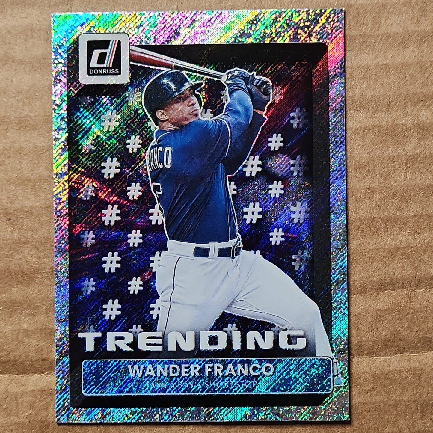 Wander Franco TRENDING DIAMOND PARALLEL  INSERT RC 2022 Donruss T-7